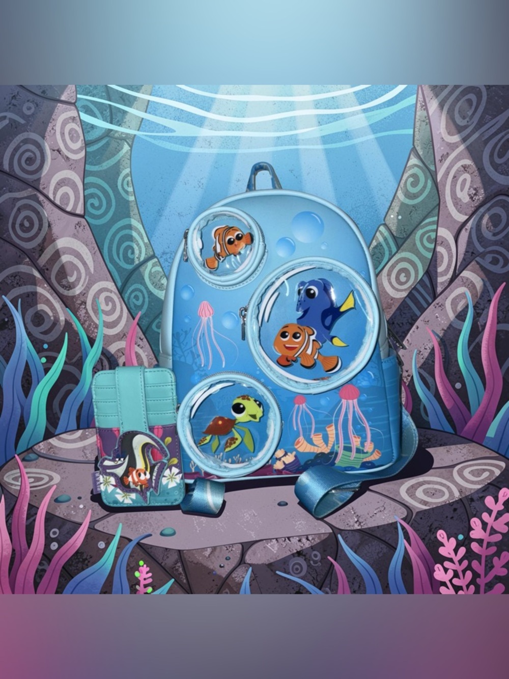 Loungefly 20th Anniversary Finding Nemo Backpack with Card Holder